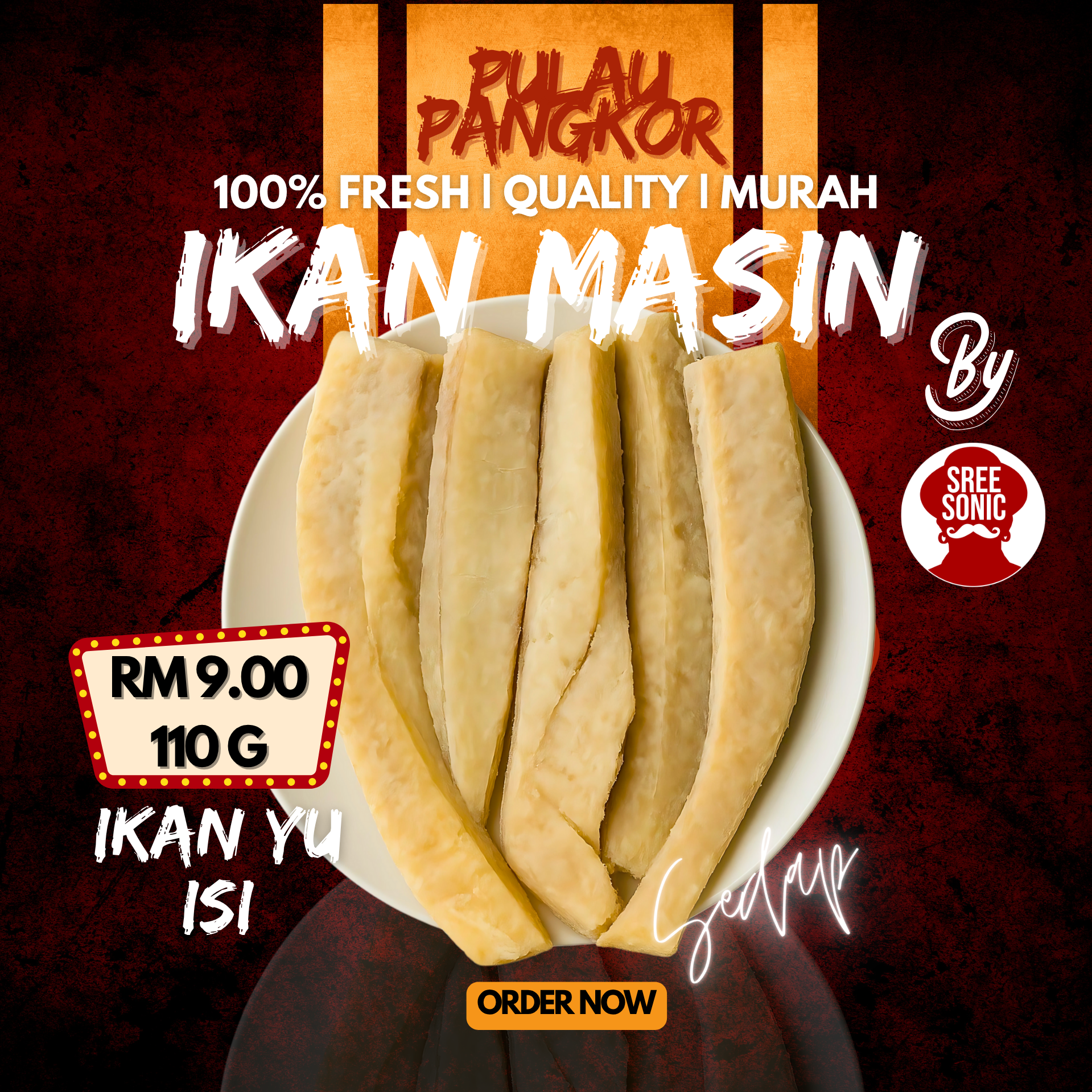 Copy of Red Modern Delicious Burger Sale Poster 1