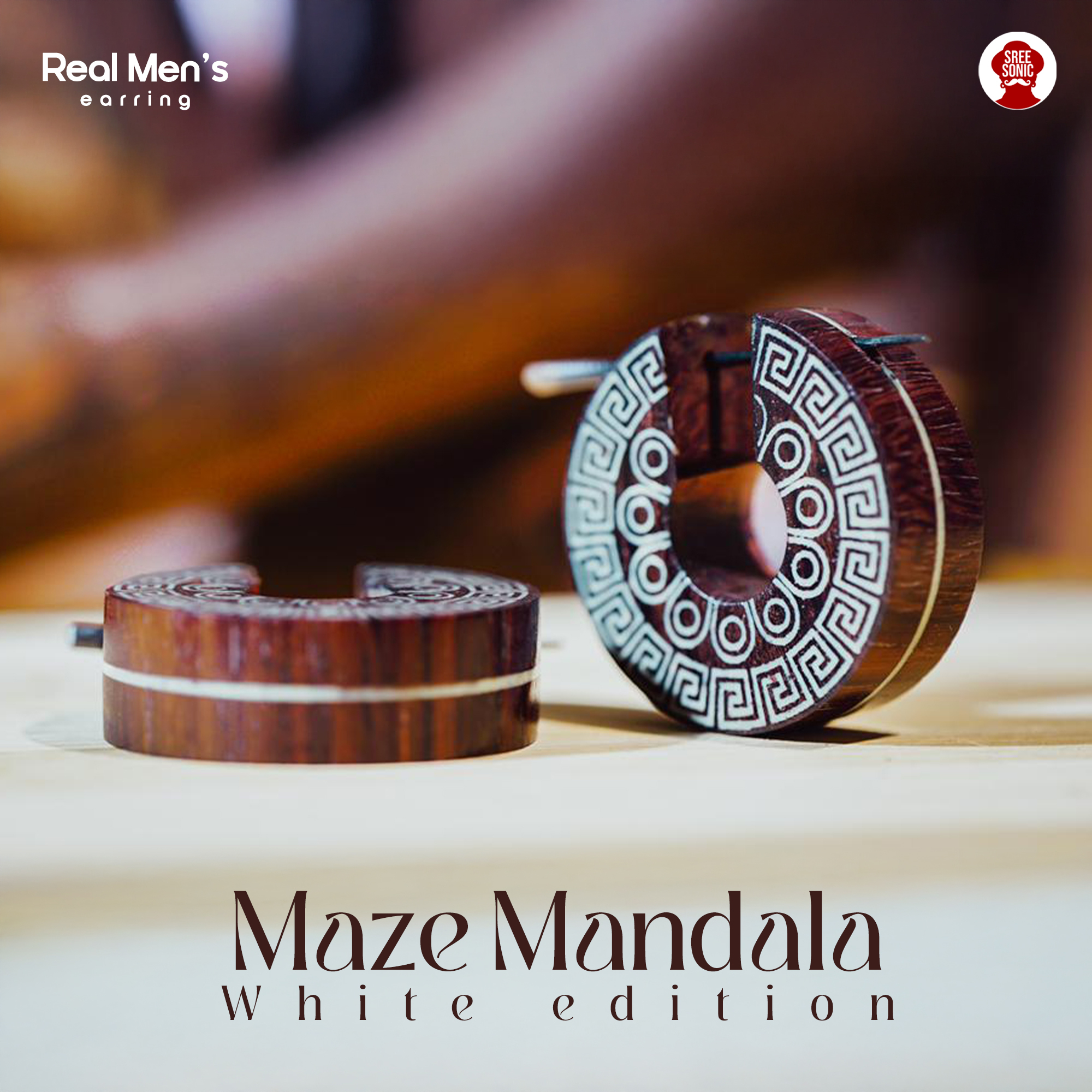 MAZE MANDALA WHITE -01