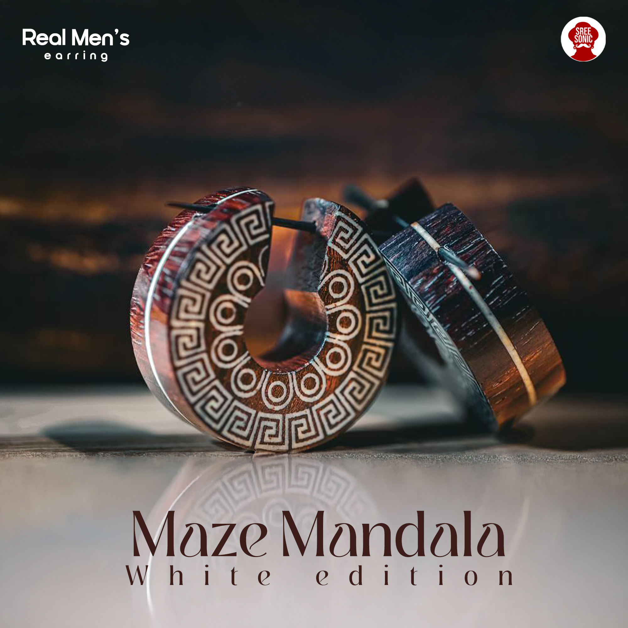 MAZE MANDALA WHITE -02