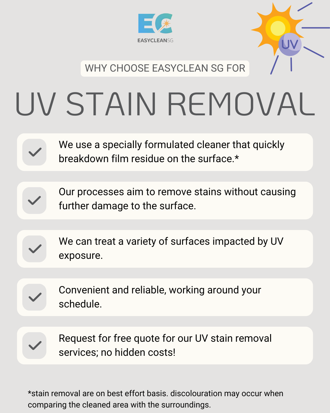 UV Stains Removal Webpage
