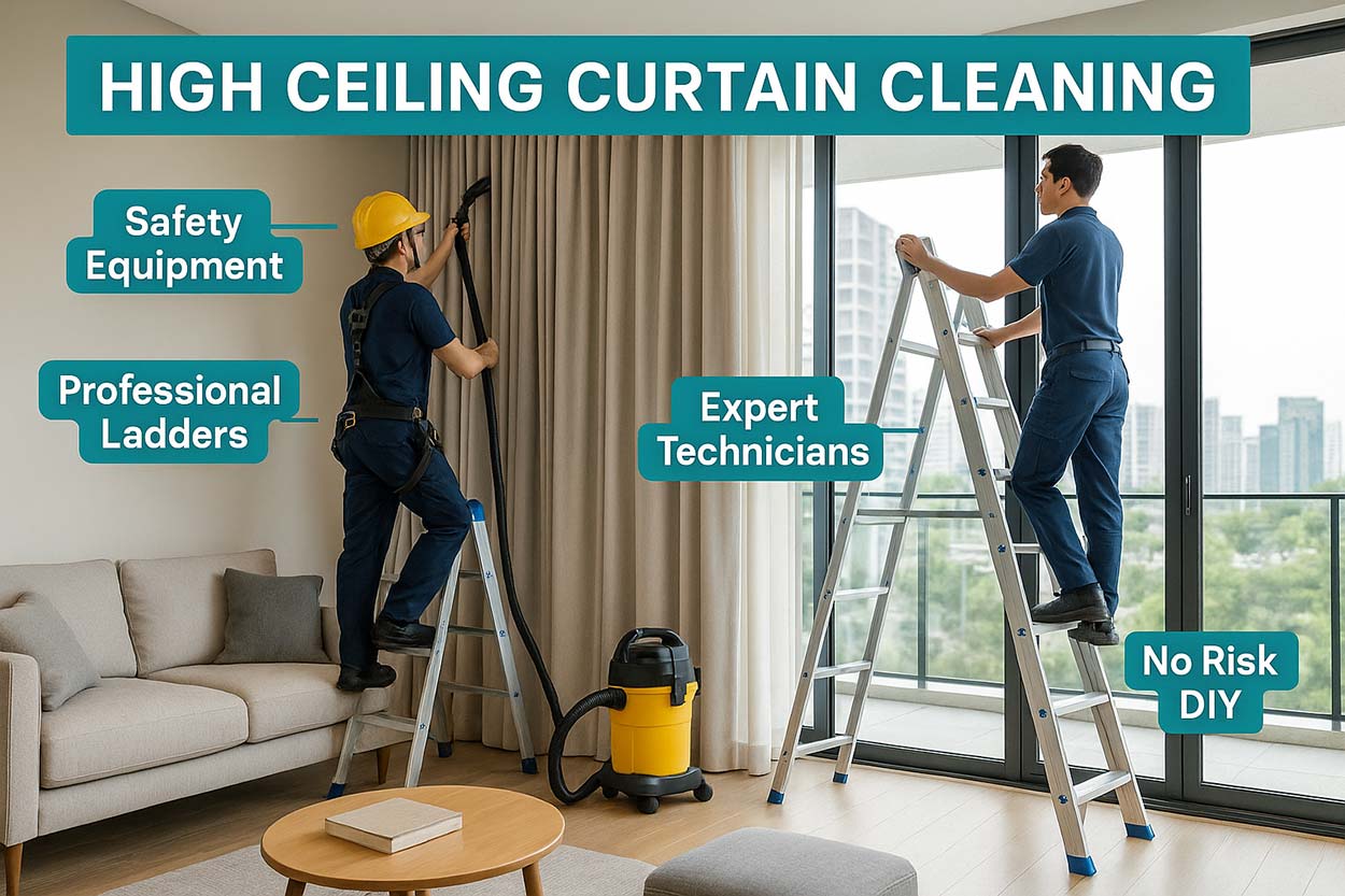 Dry cleaning curtain in Singapore