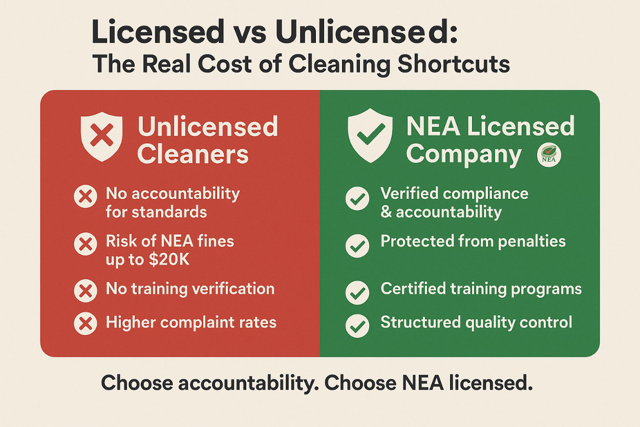 NEA Licensed Cleaning Company Matters In Singapore