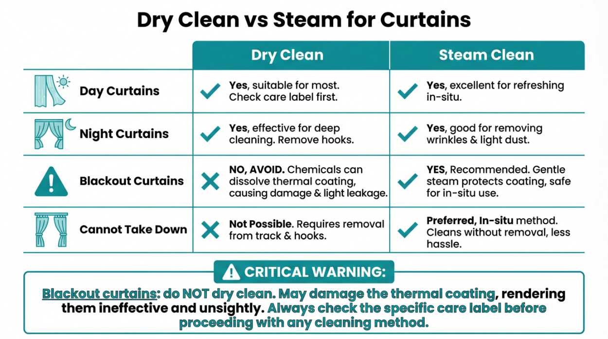 Curtain Dry Cleaning in Singapore