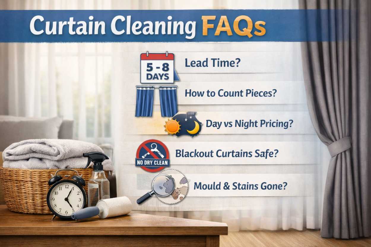 FAQ - Curtain Dry Cleaning in Singapore