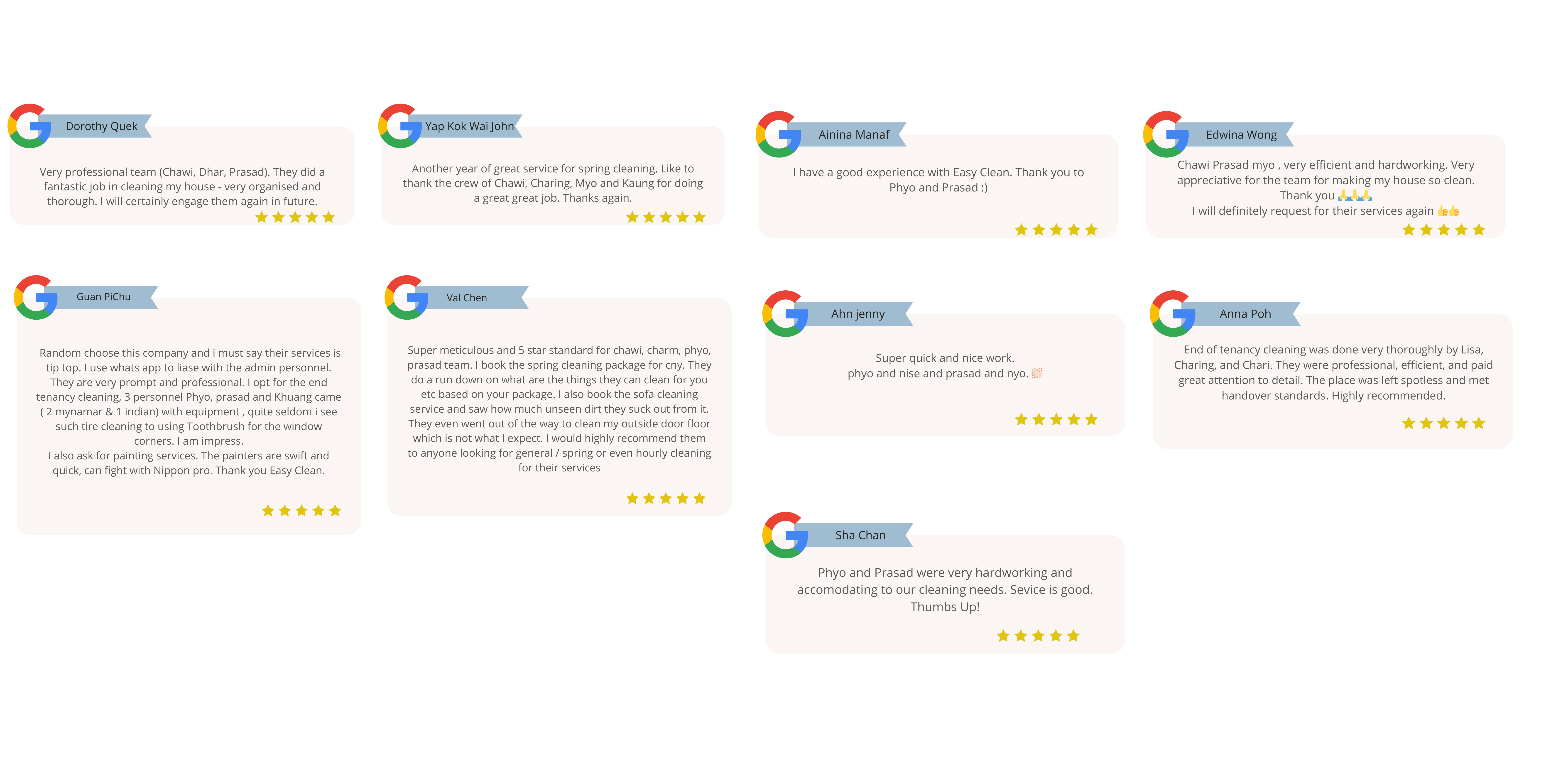 Easyclean SG: Best Cleaning Services In Singapore - Hear from our happy customers! ✨