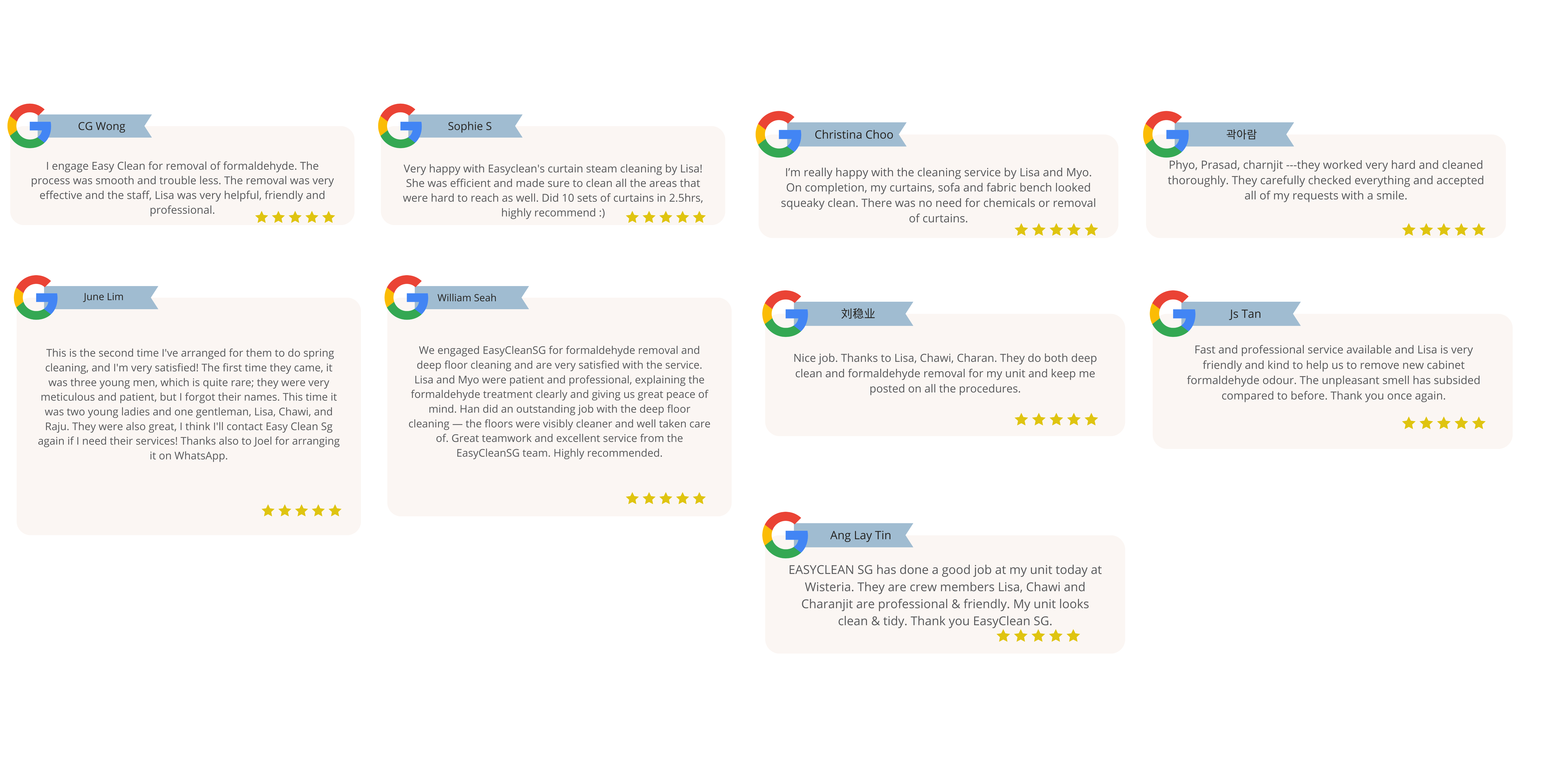 Easyclean SG: Best Cleaning Services In Singapore - Hear from our happy customers! ✨