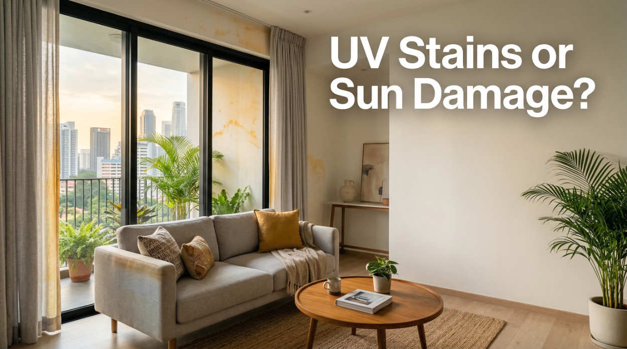 UV Stains Removal in Singapore: What Causes Wall and Surface Discoloration
