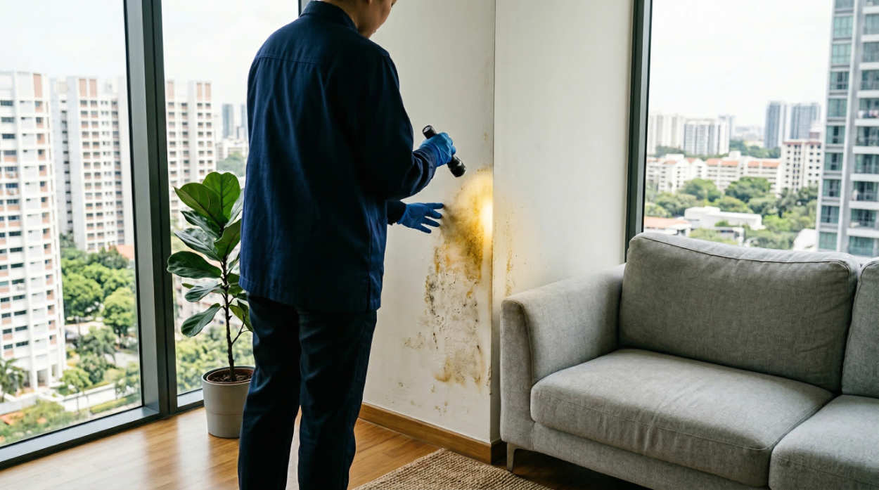 UV Stains Removal | Fix Wall Discoloration in Singapore