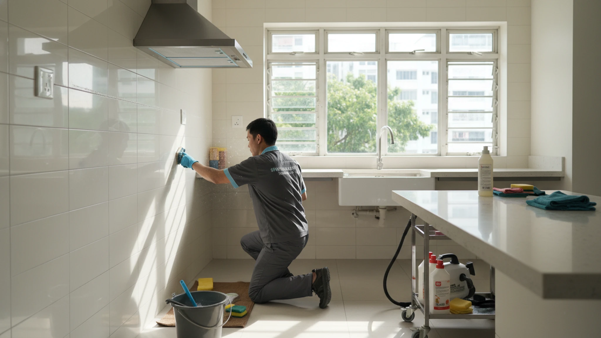 deep cleaning hdb kitchen-singapore-professional