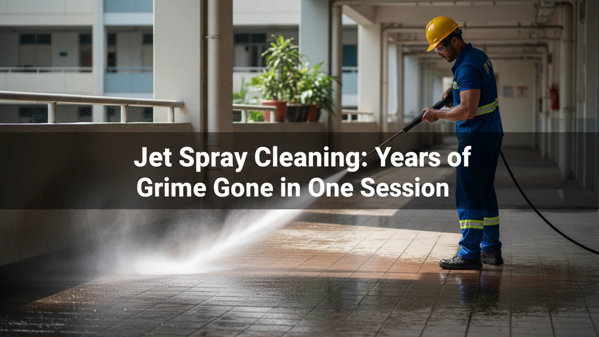 hourly cleaning services singapore - jet spray