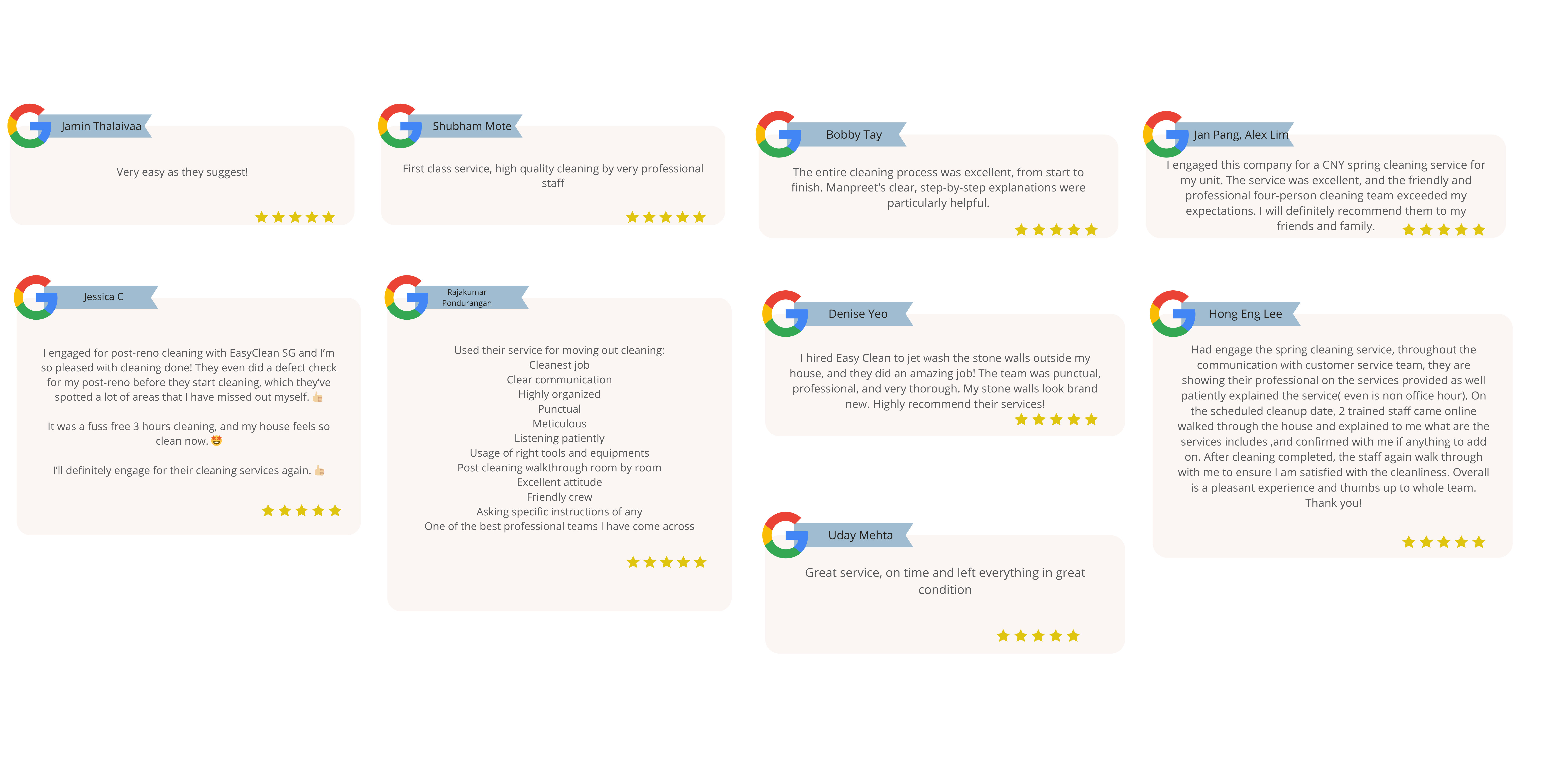 Easyclean SG: Best Cleaning Services In Singapore - Hear from our happy customers! ✨