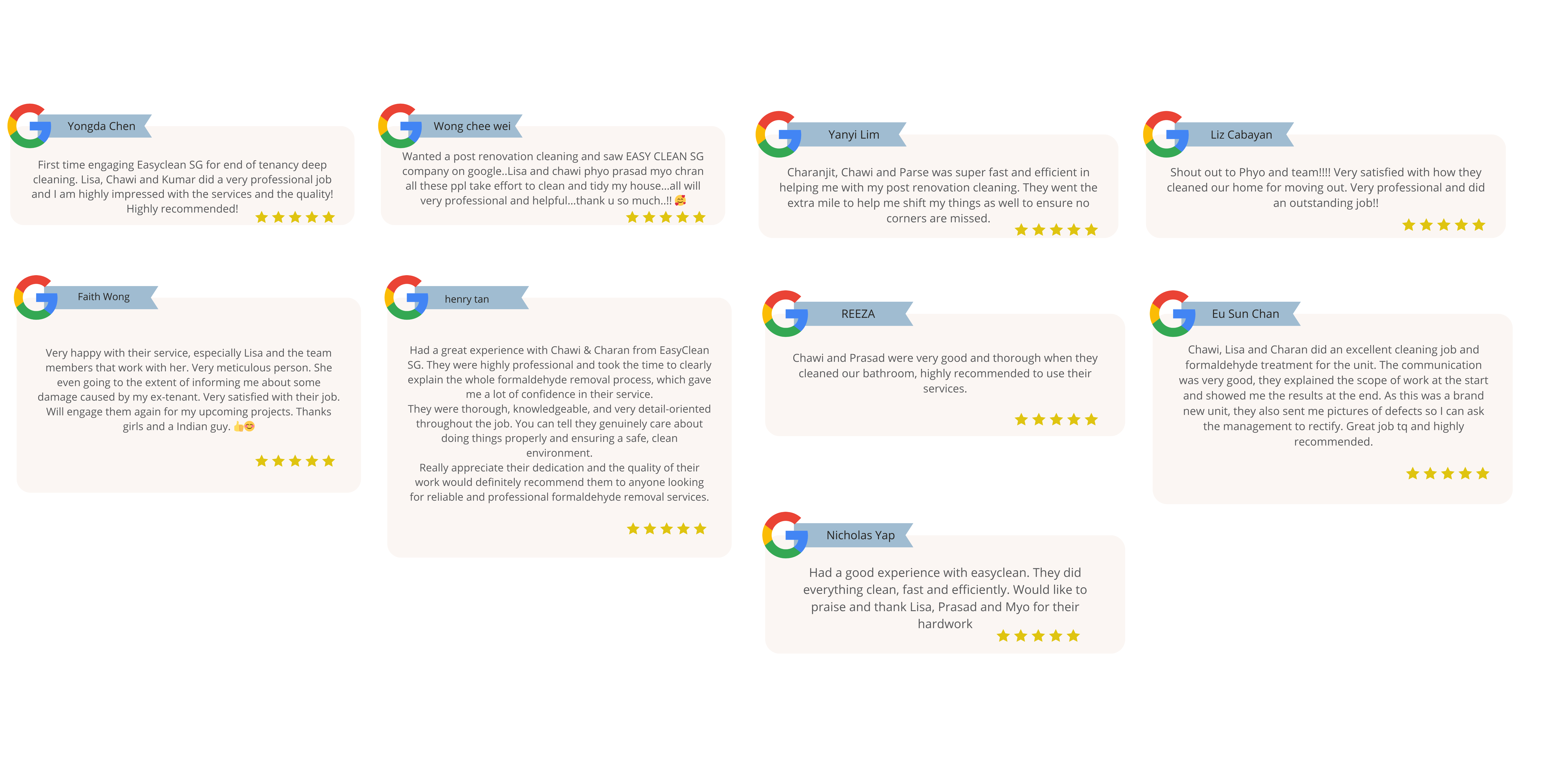 Easyclean SG: Best Cleaning Services In Singapore - Hear from our happy customers! ✨