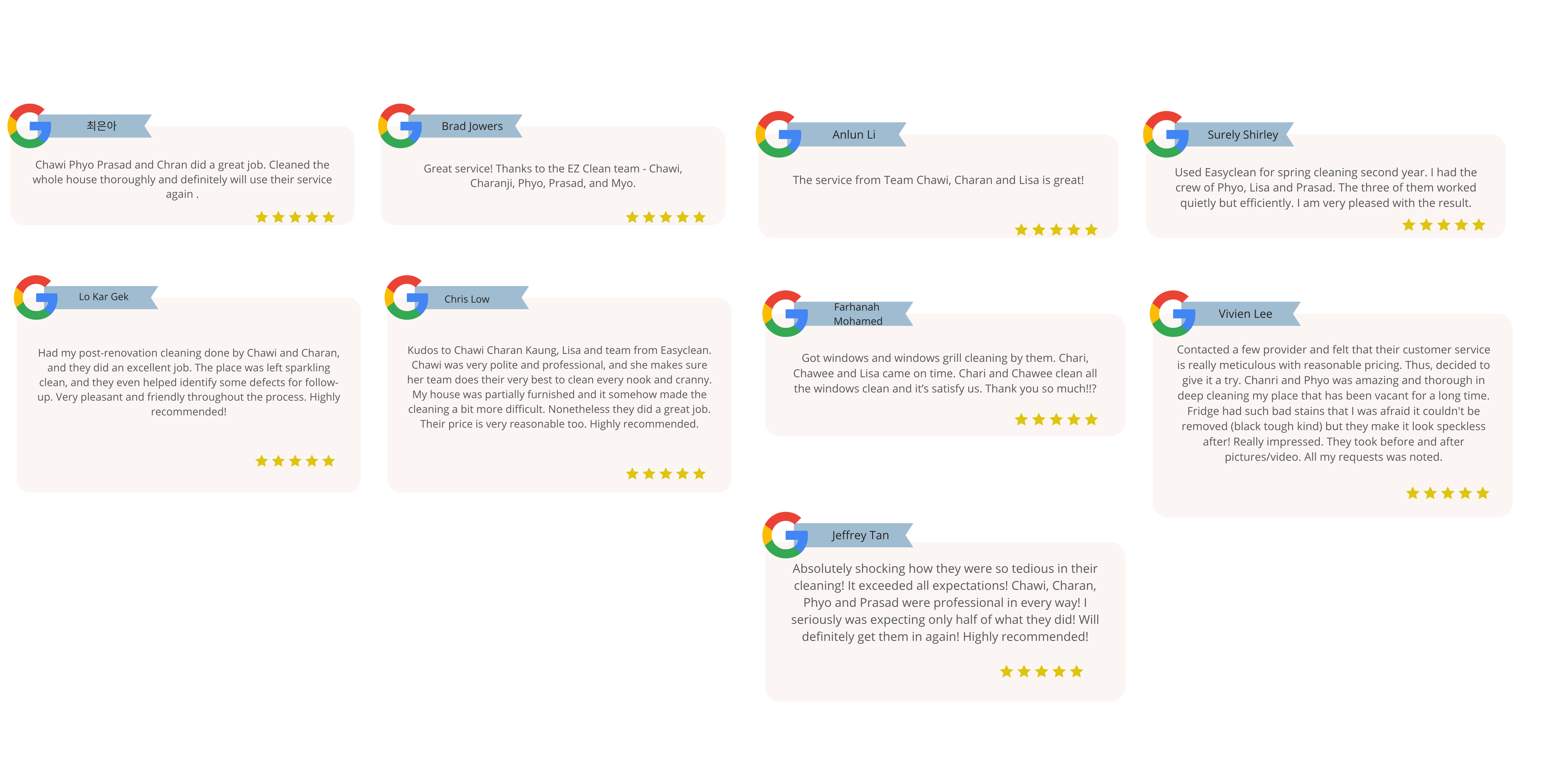 Easyclean SG: Best Cleaning Services In Singapore - Hear from our happy customers! ✨