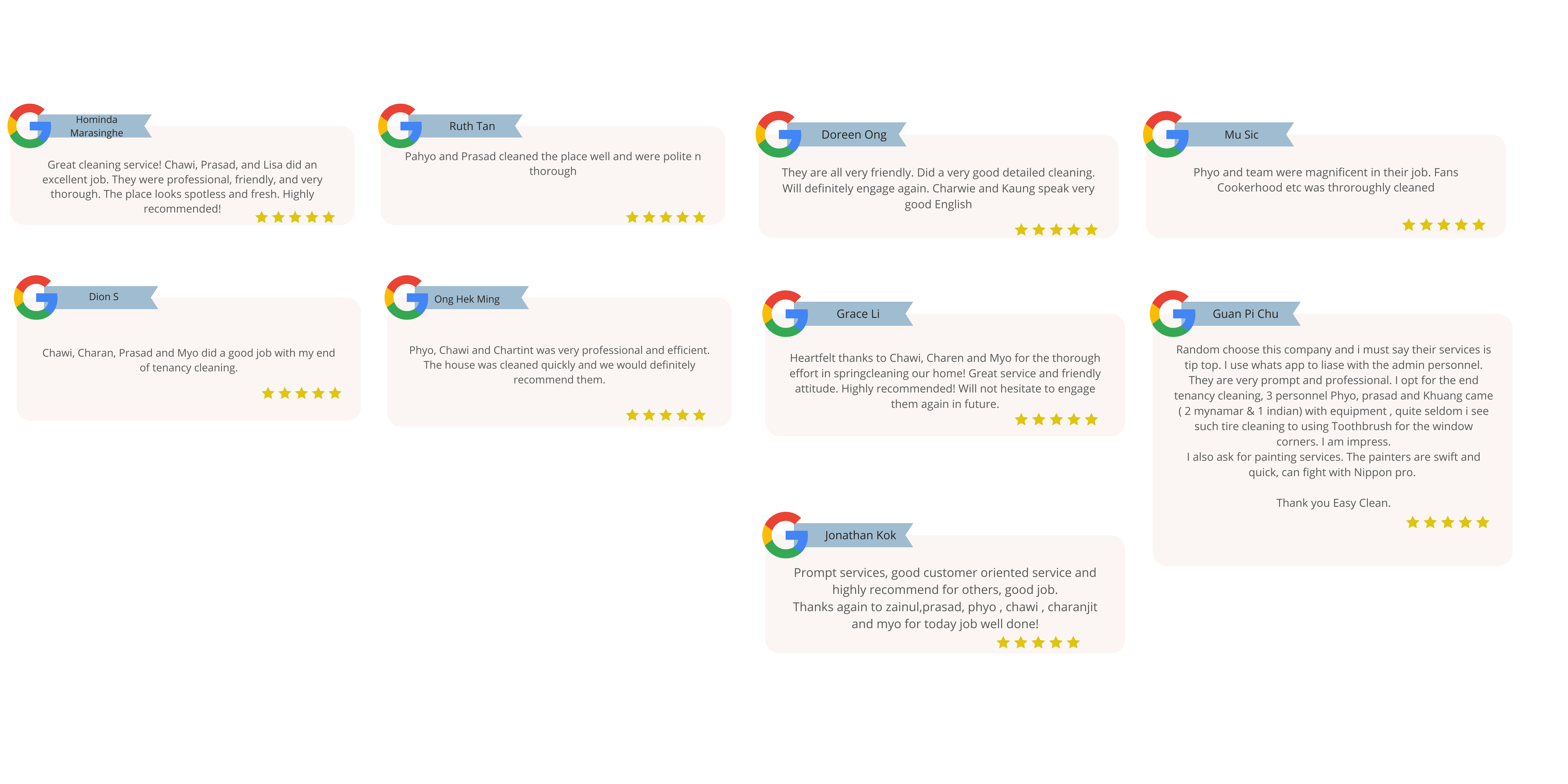 Easyclean SG: Best Cleaning Services In Singapore - Hear from our happy customers! ✨