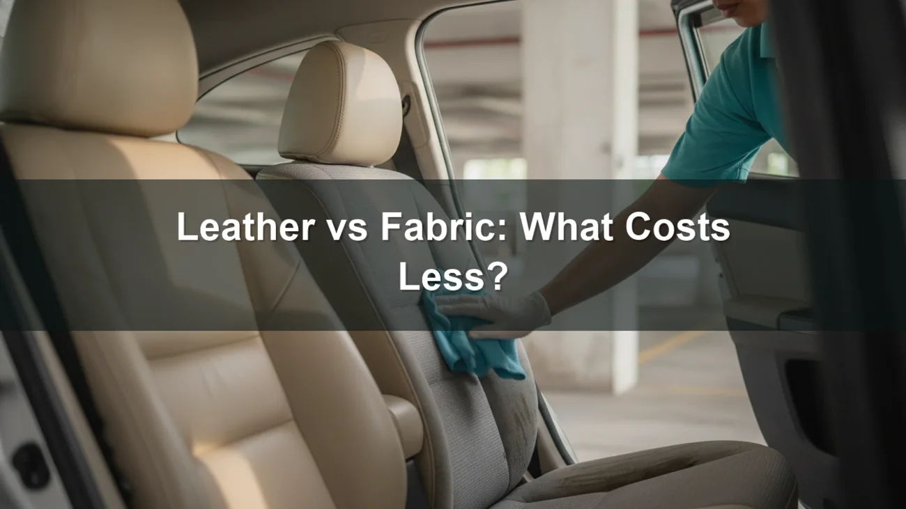 Leather vs Fabric Car Seats: What Costs Less in Singapore