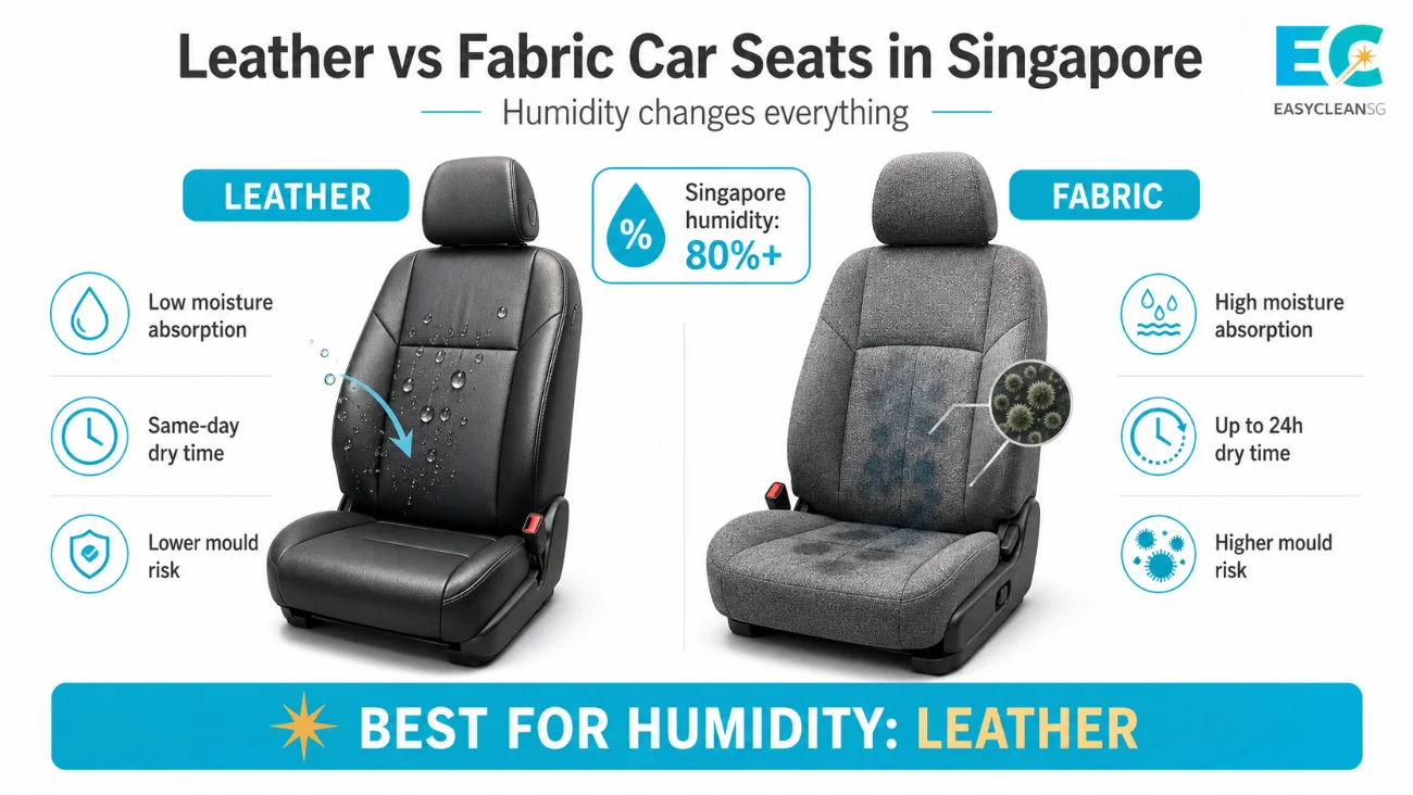 leather vs fabric car seats singapore