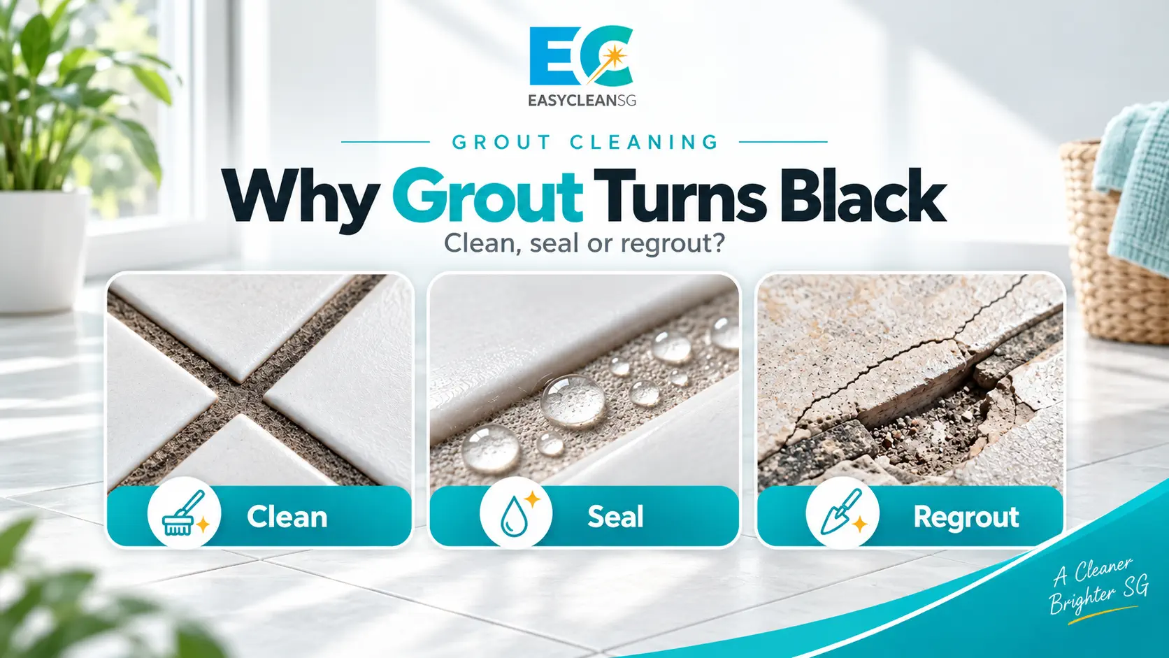 Grout Cleaning: Why Grout Turns Black and How Pros Restore It