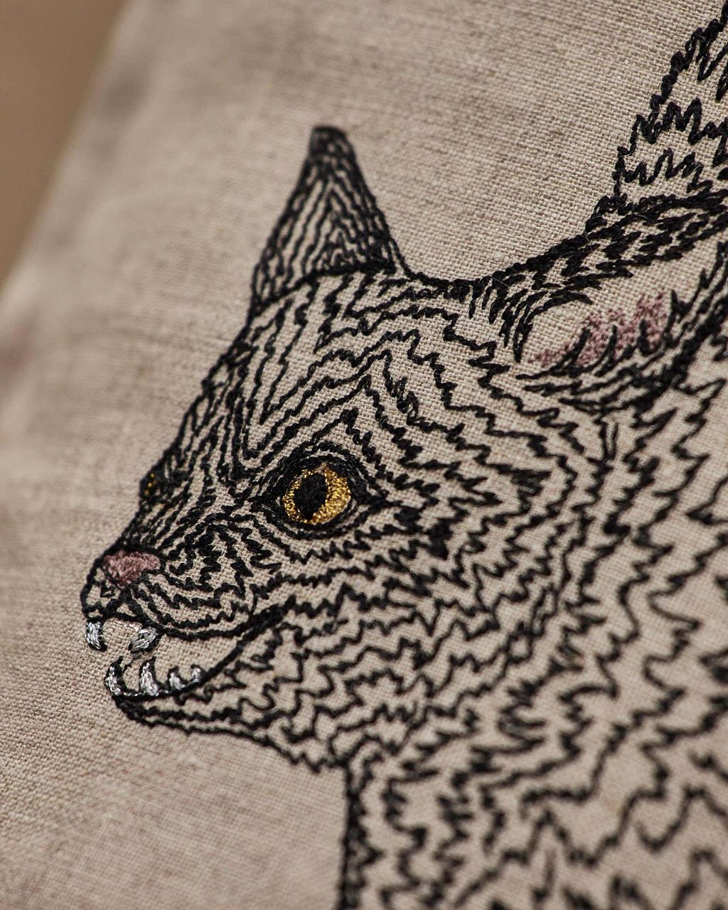 Coral_and_Tusk_Pillow_Scaredy_Black_Cat_Detail