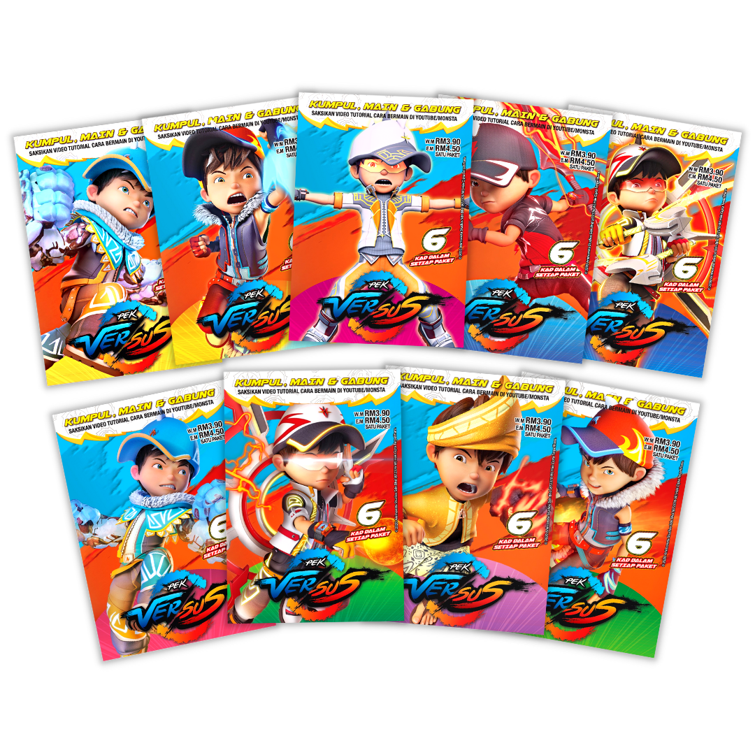 BoBoiBoy Galaxy Card Set : Pek Versus (54 Cards) – KEEPSAKE by GSC BoBoiBoy Galaxy Card Set : Pek Versus (54 Cards) – KEEPSAKE by GSC