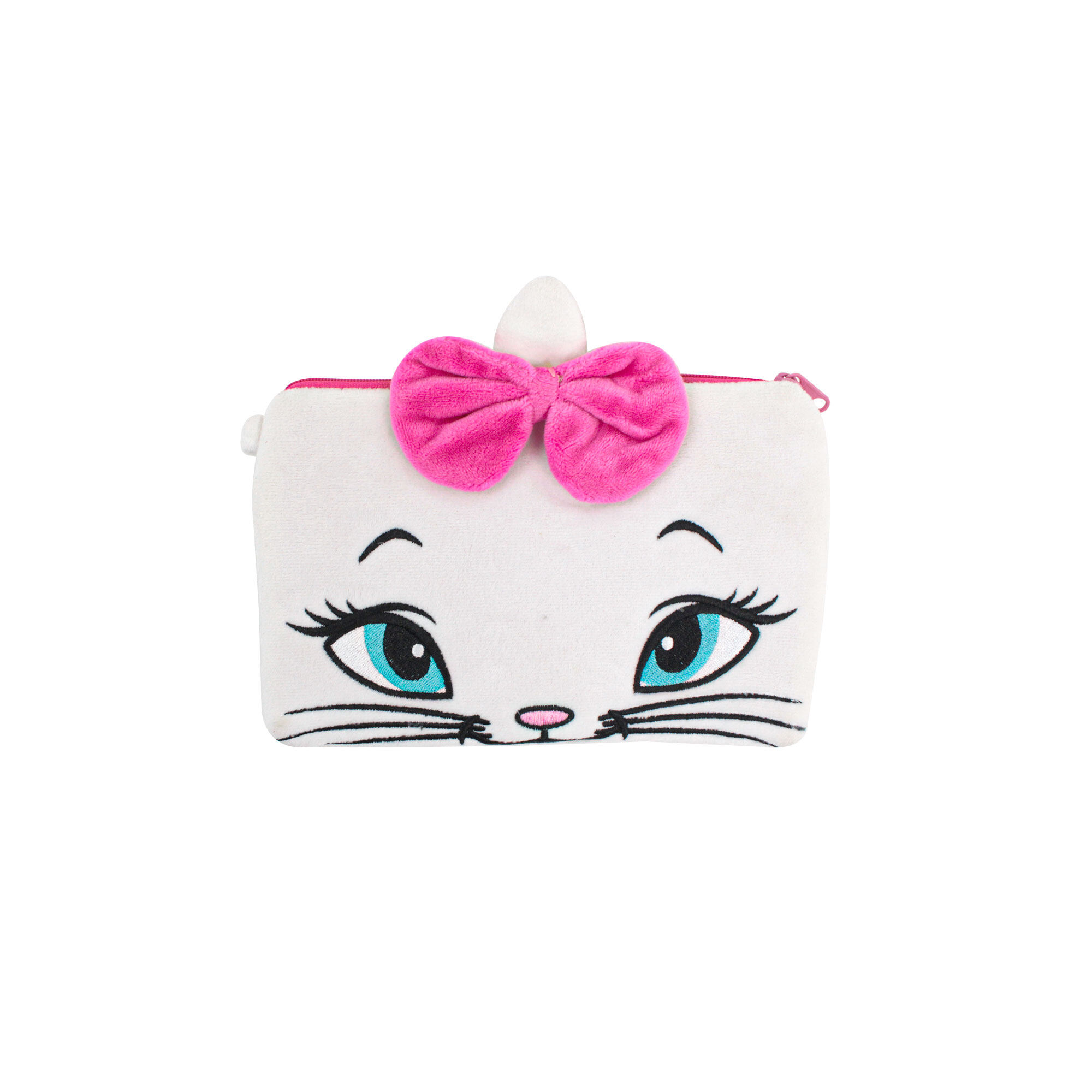 Disney Marie Double Zip Bag  White Colour For Kids  Adults-main-0