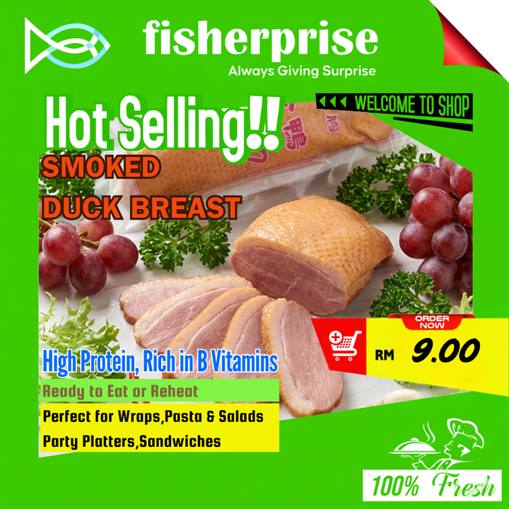Smoked duck