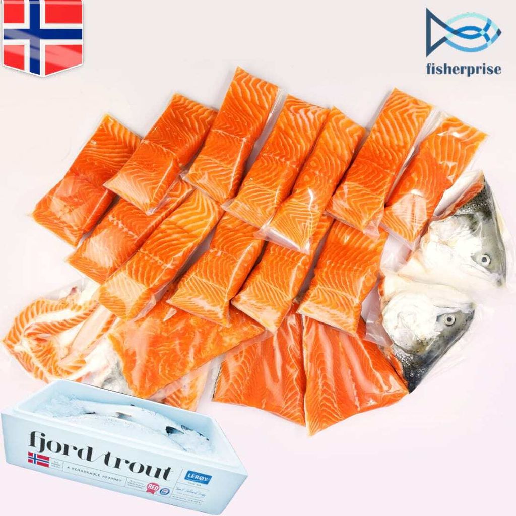 Sashimi Grade Norway Whole Salmon 生食级别挪威三文鱼 (Steak Cut/Portion Skin On)