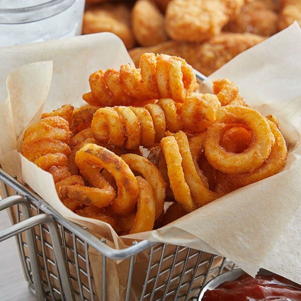 Curly Fries in basket