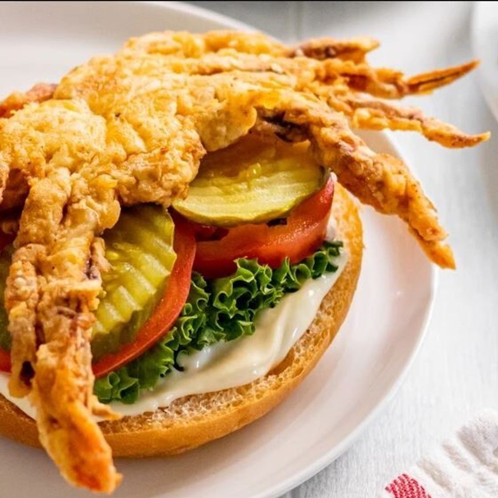 soft shell crab burger