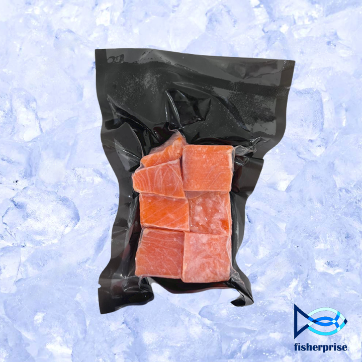 salmon cube