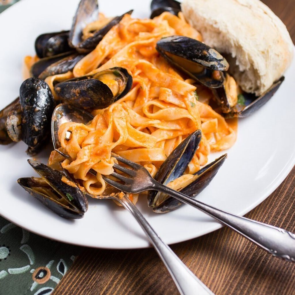 Tagliatelle With Blue Mussels