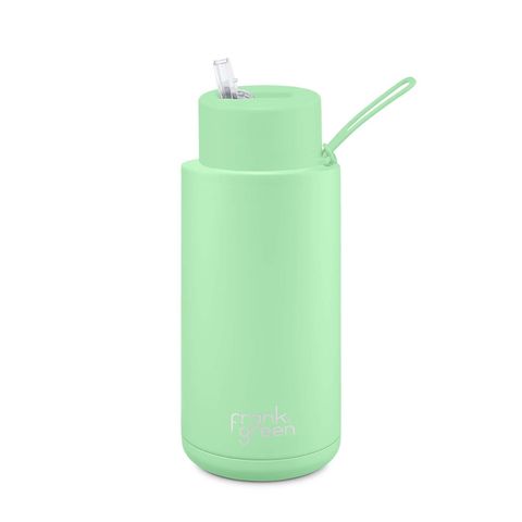 frank green Ceramic Reusable Bottle 1L - Straw Lid - Mint Gelato