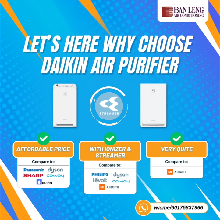 Budget-friendly Daikin Air Purifiers