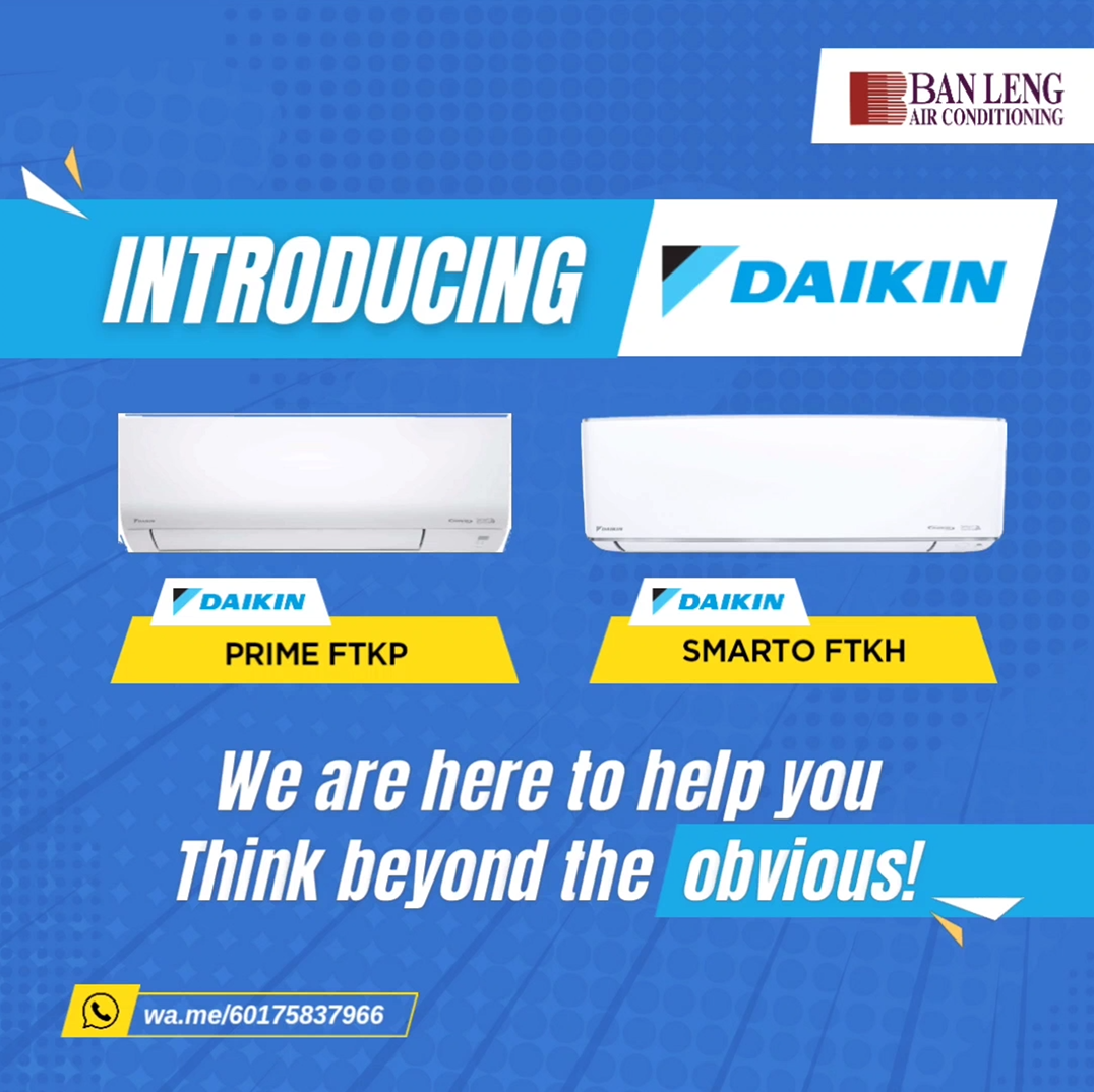 Daikin FTKP series energy-efficient air conditioners