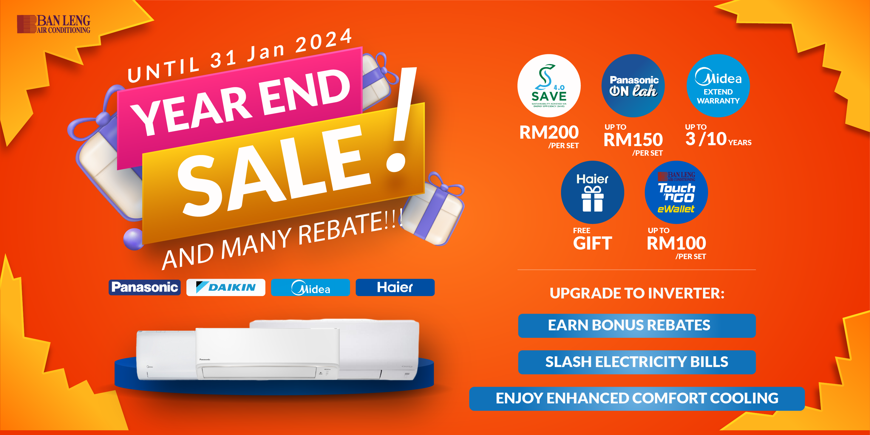 SEDA 4.0 compliant AC units Malaysia end-of-year sale