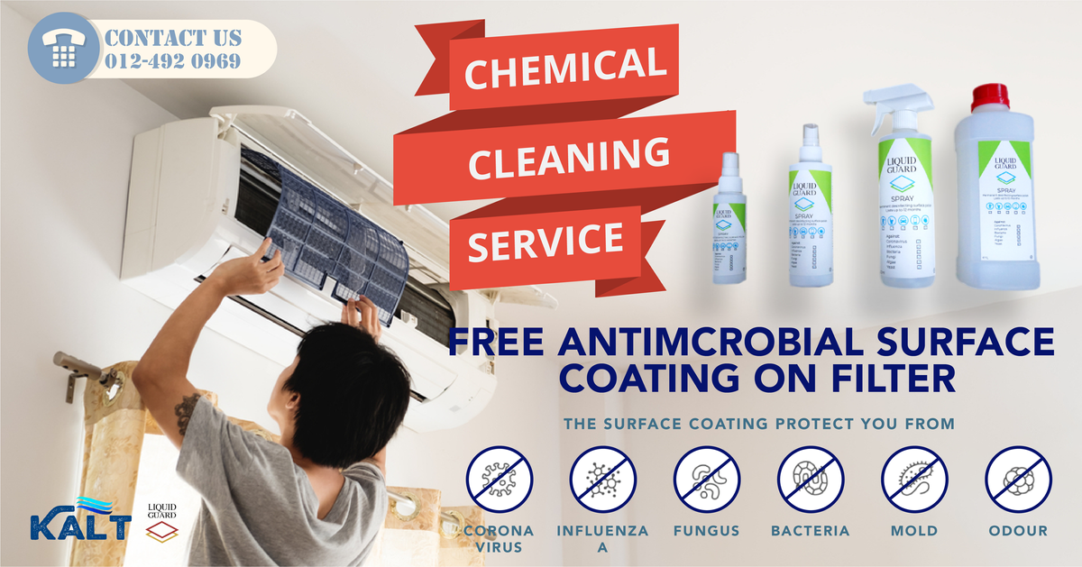 Free Antimicrobial Surface Coating on Filter in Chemical Cleaning Service