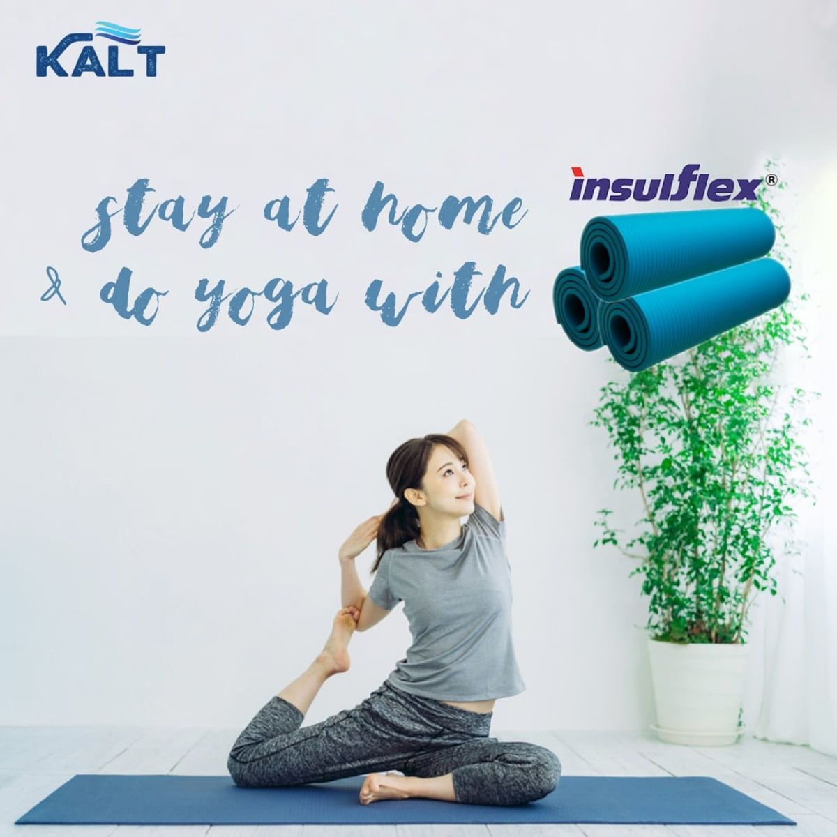 Stay At Home & Do Yoga with Exercise Mat