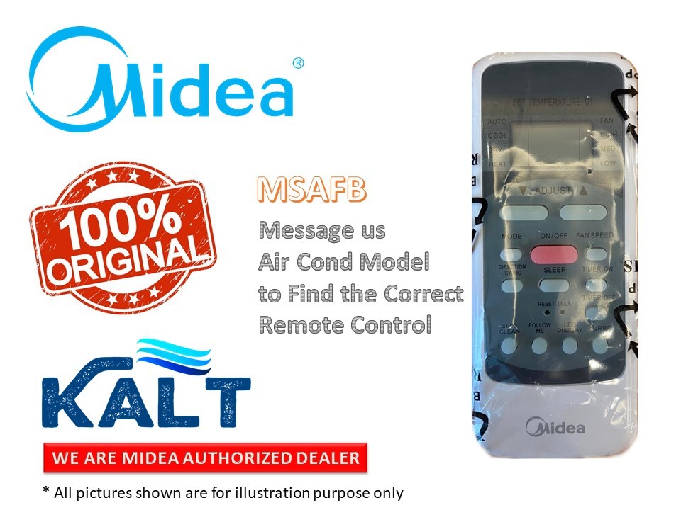 Universal Replacement Remote Control For Midea Air Conditioners - Full Function
