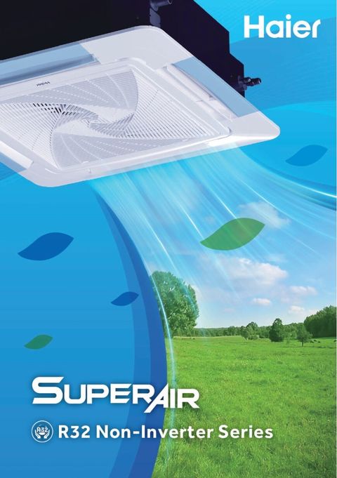 Haier CAC Brochure - R32 Cooling Only Non-Inverter Single Split Ceiling Cassette_page-0001