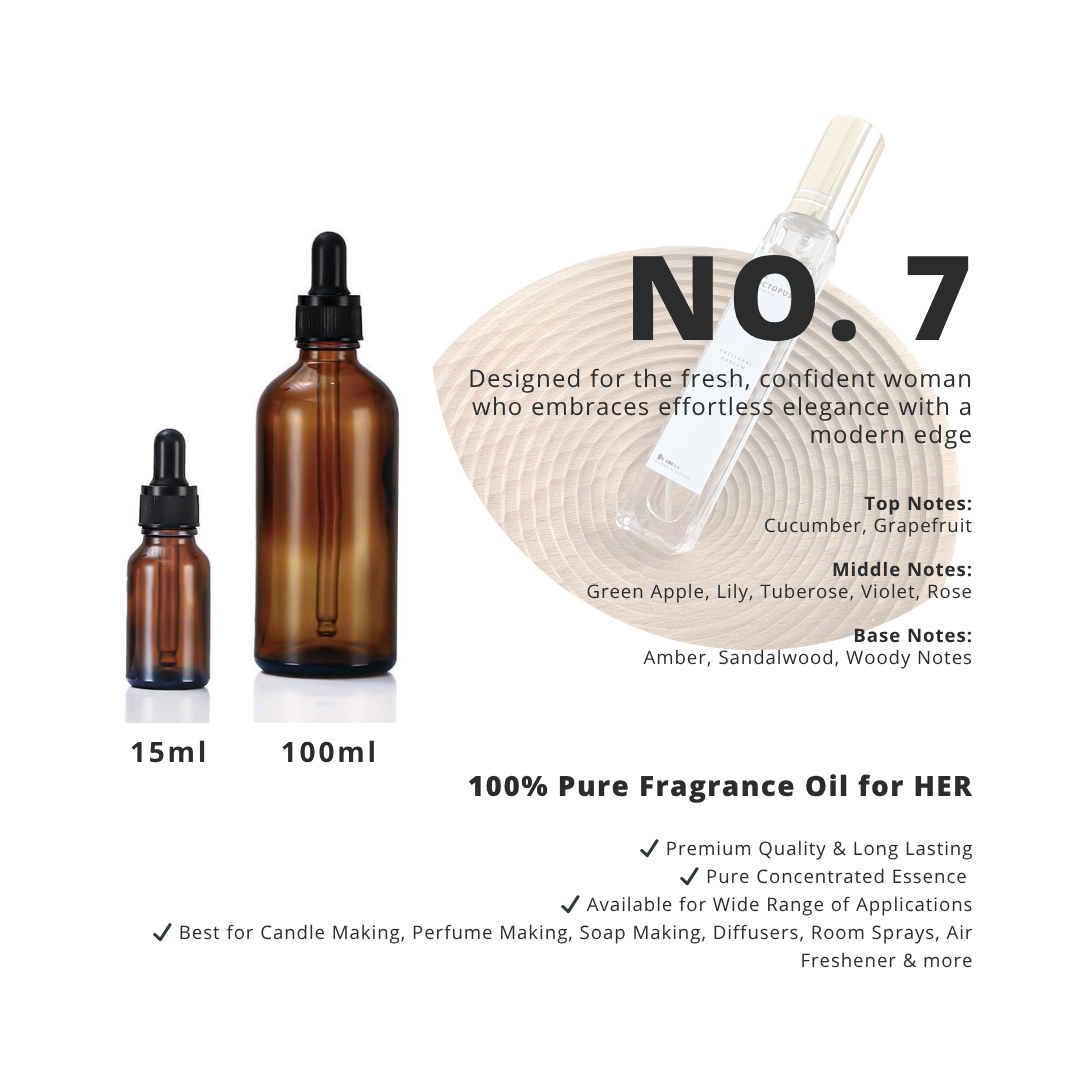 No. 7 _ 100% Pure Fragrance Oil for HER