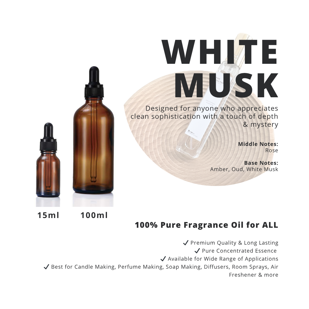White Musk _ 100% Pure Fragrance Oil for ALL