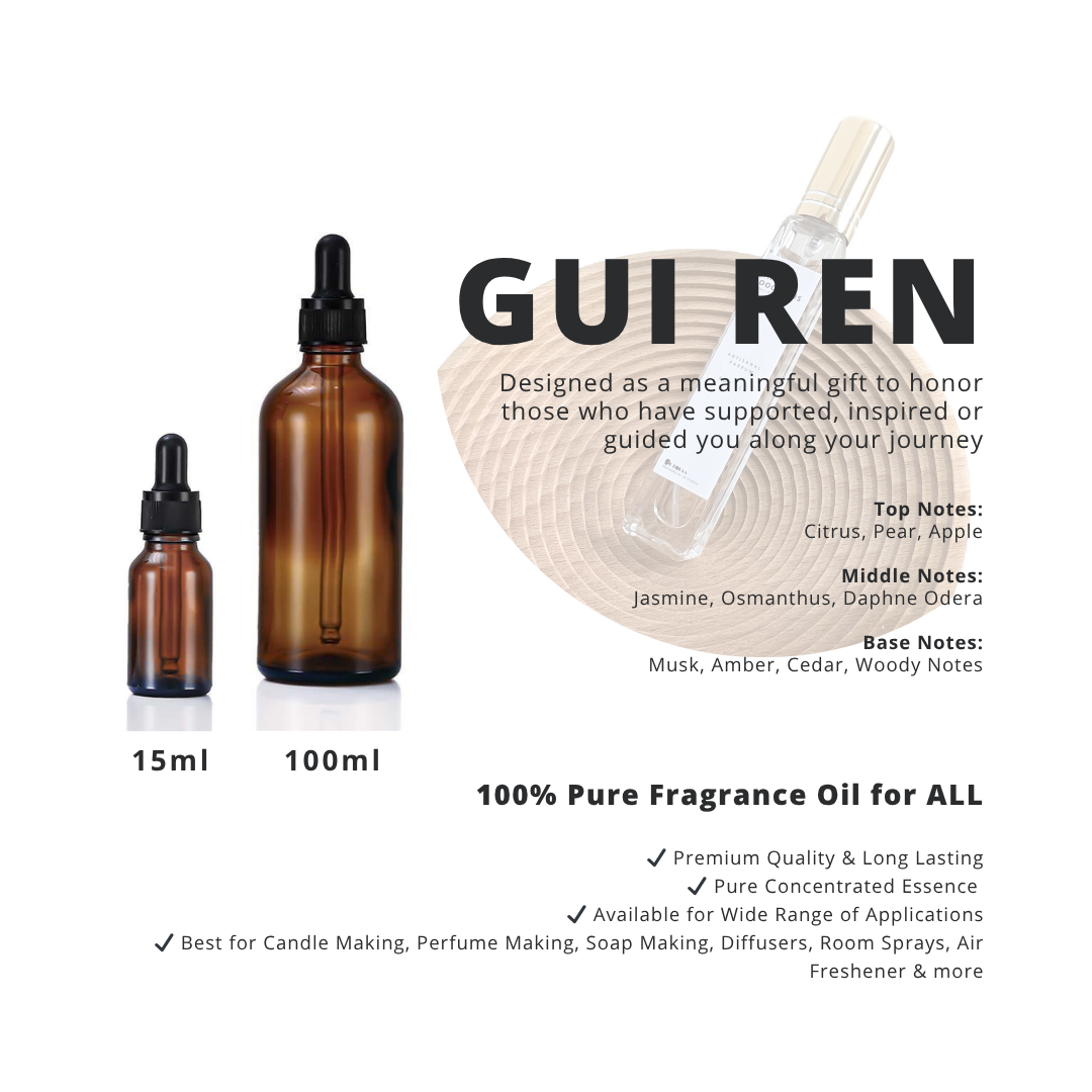 Gui Ren _ 100% Pure Fragrance Oil for ALL