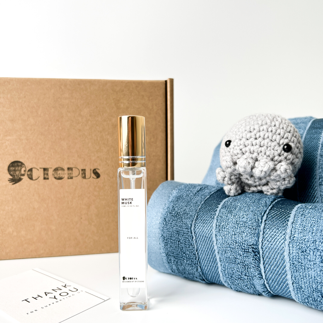 01_The Moment of Comfort _ Bamboo Charcoal Fiber Towel Set & Perfume Gift Box