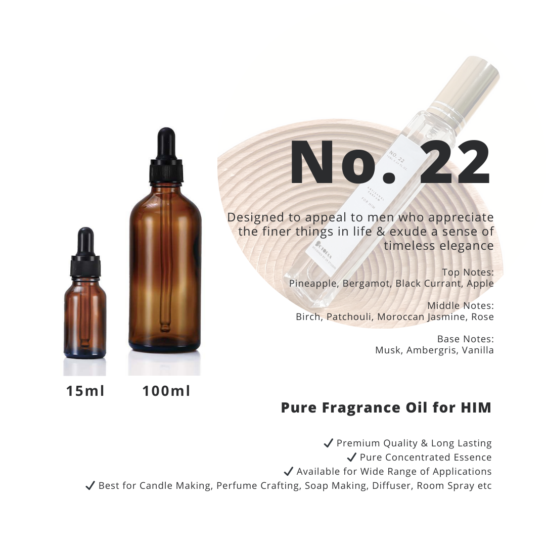 No. 22 _ Pure Fragrance Oil for HIM