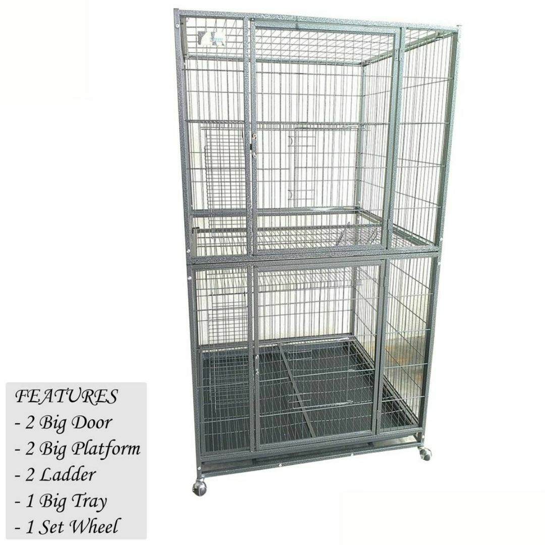 3MeowPet Ready Stock] High Quality Sangkar Kucing (Saiz Besar)/ 2 