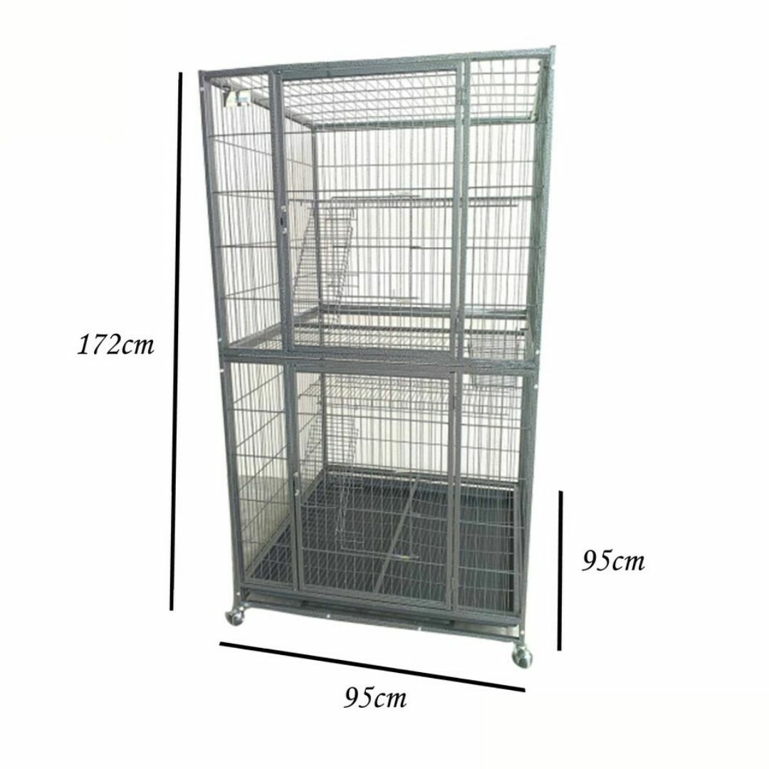 3MeowPet Ready Stock] High Quality Sangkar Kucing (Saiz Besar)/ 2 