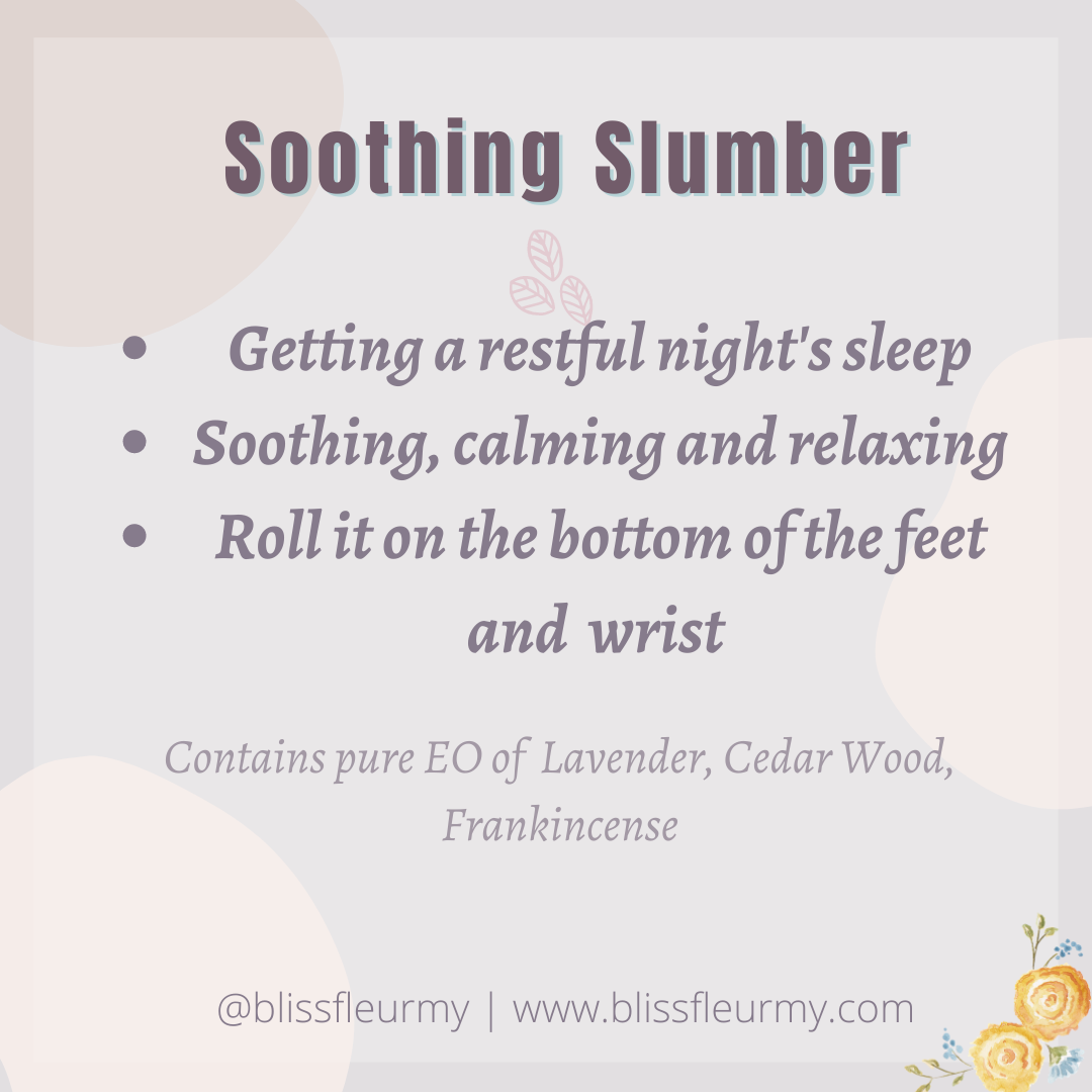 Essential Oil Roller Bottle Roll-on - Soothing Slumber - Benefit and Uses.png