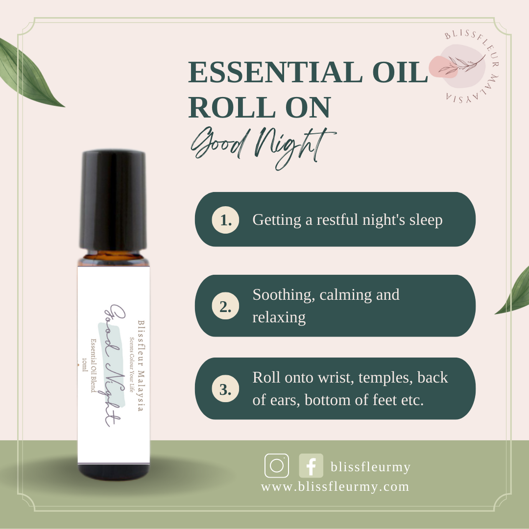 RO007 Good Night Essential Oil Roller Roll on 10ml