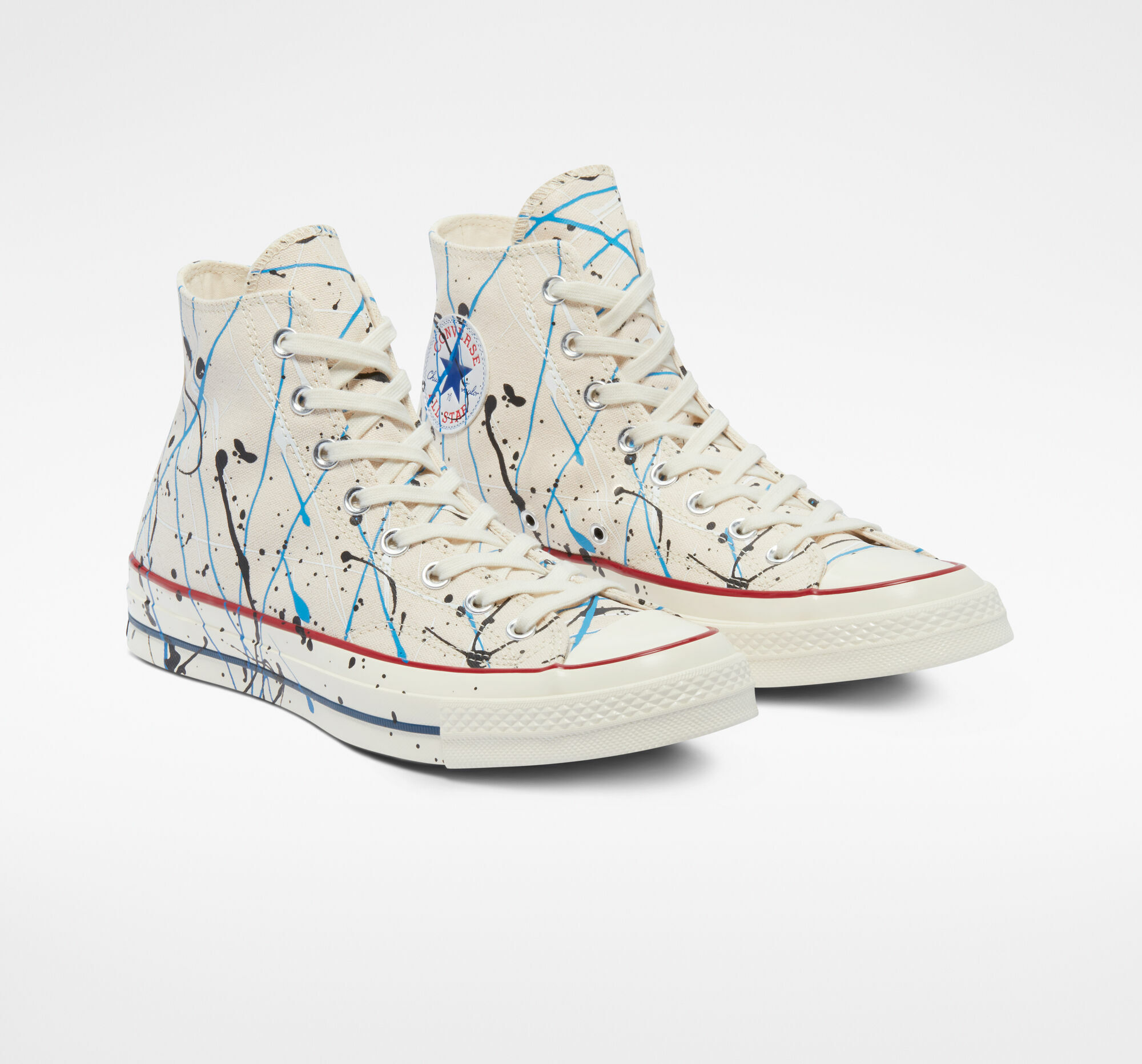 converse paint splatter