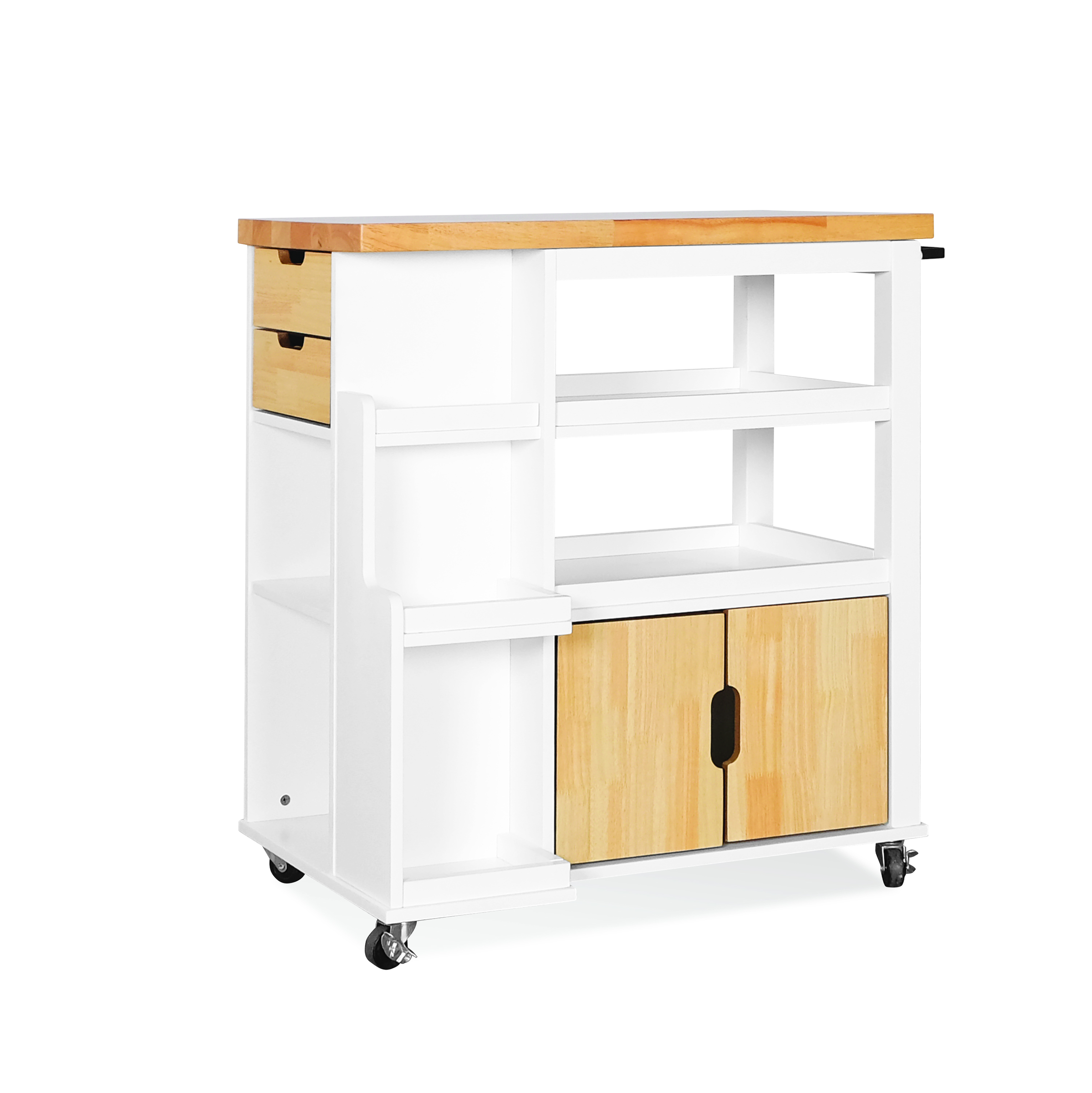 HoganKitchenCart_White_Side