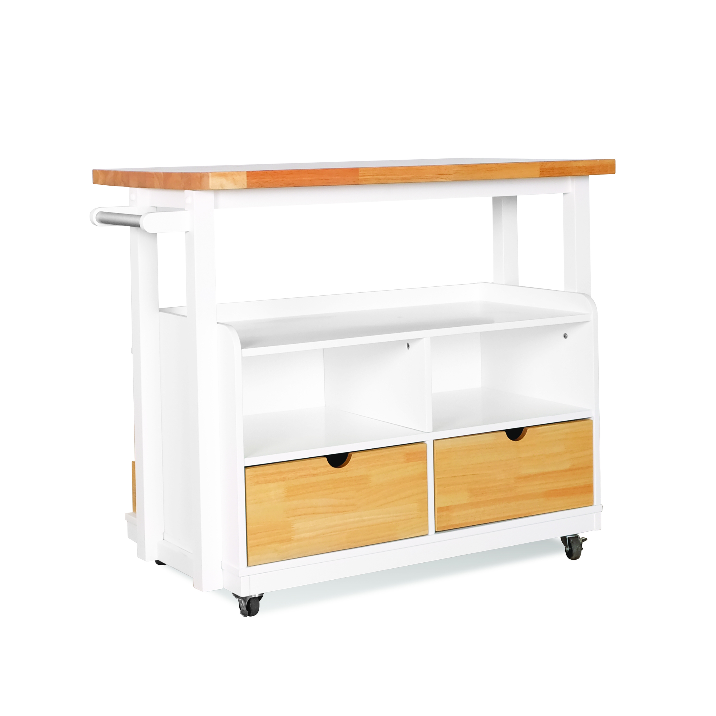 HarperKitchenCart_White_Side